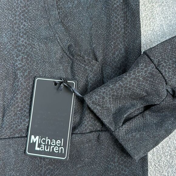 NWT REVOLVE Michael Lauren Full Zip Grey Snake Print Hoodie Pockets Thumbholes S - Picture 15 of 16